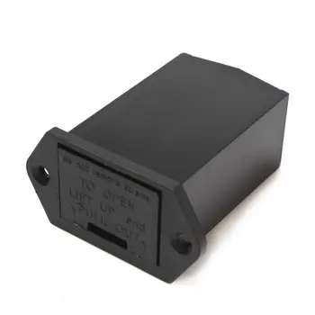 

10pcs/lot With A Pin Battery Storage Box Battery Holder Black Plastic Electronic Case For 1Slot 9V Lithium Battery