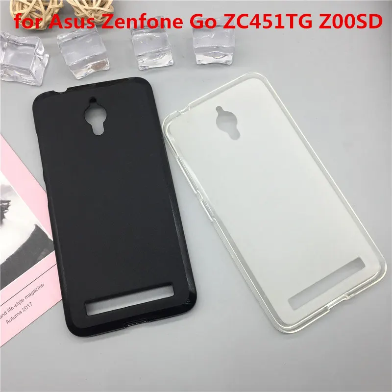 

Original TPU Phone Case Covers for Asus Zenfone Go ZC451TG Z00SD Matte Soft Silicone Back Cover Cases Capa Funda Para