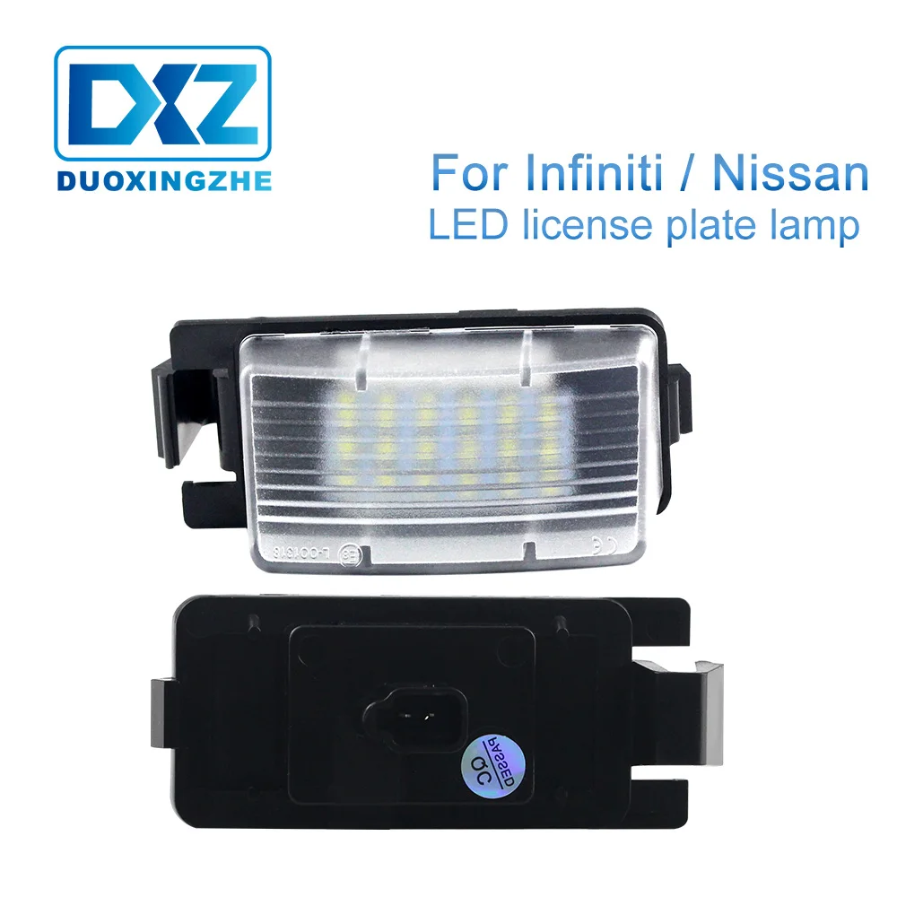 

LED Number license plate light Canbus Error Free 12V For Nissan Versa GTR Cube Sentra 350Z sheet Infiniti G25 G35 S60 G37 Coupe