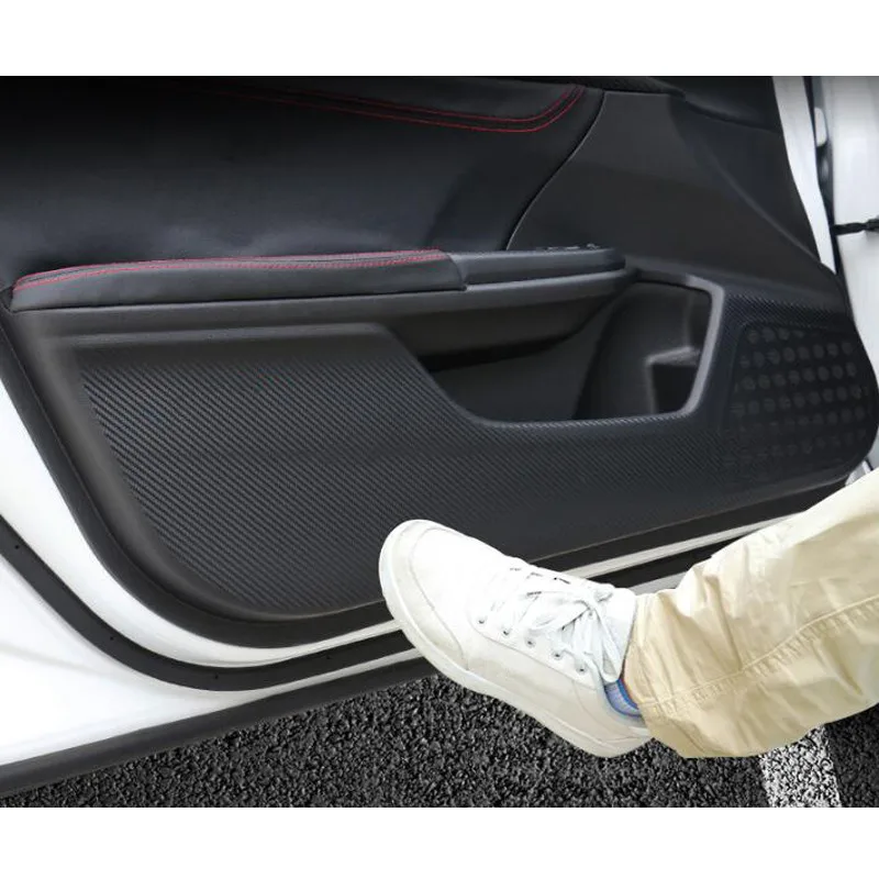 Для Honda Civic 10th наклейки на дверные панели Автомобиля защита от ударов автомобильные чехлы аксессуары для салона автомобиля