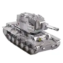 ММЗ модель MU 3D металлические головоломки войны 2 Россия кВ 2 Детский конструктор «танк» комплект YM-N022-S DIY 3D лазерная резка сборные игрушки для для взрослых