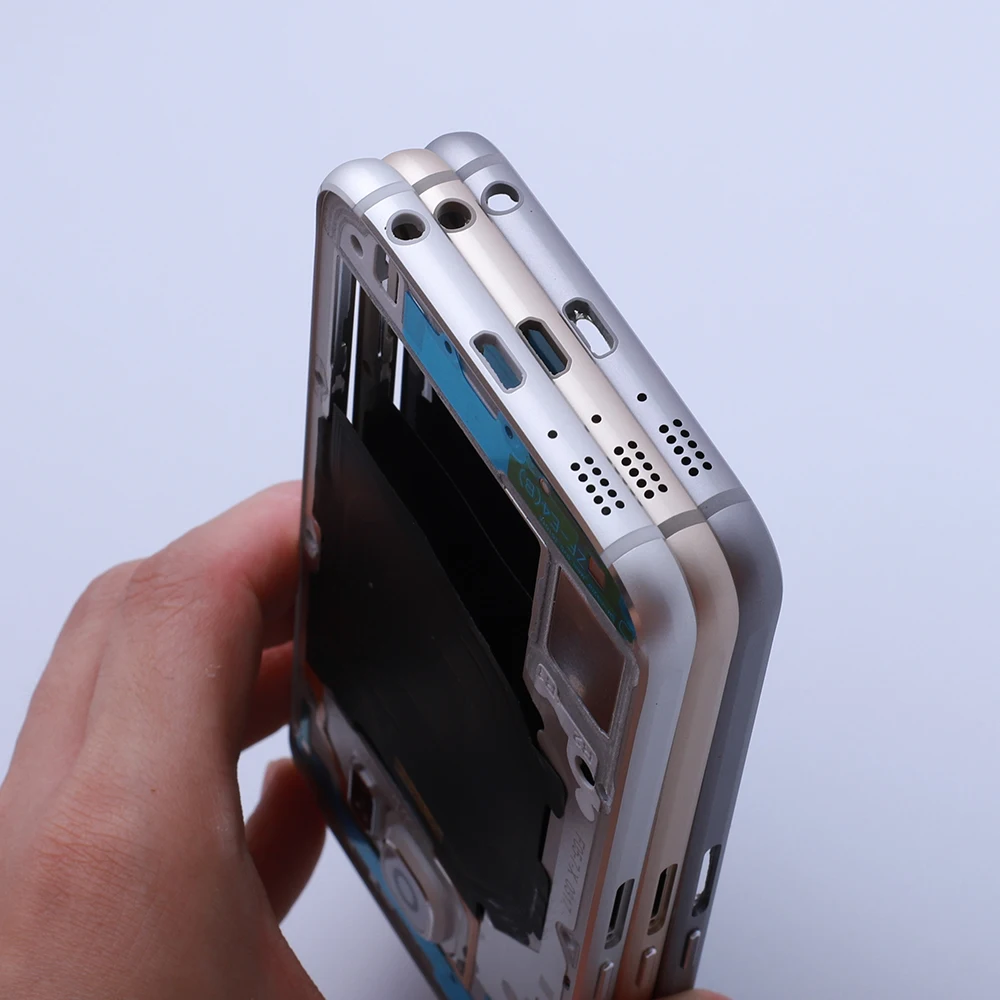 Высокое качество, средняя рамка для samsung Galaxy S6 G920F G920A, сменный корпус, сменный экран, рамка, запасные части для S6