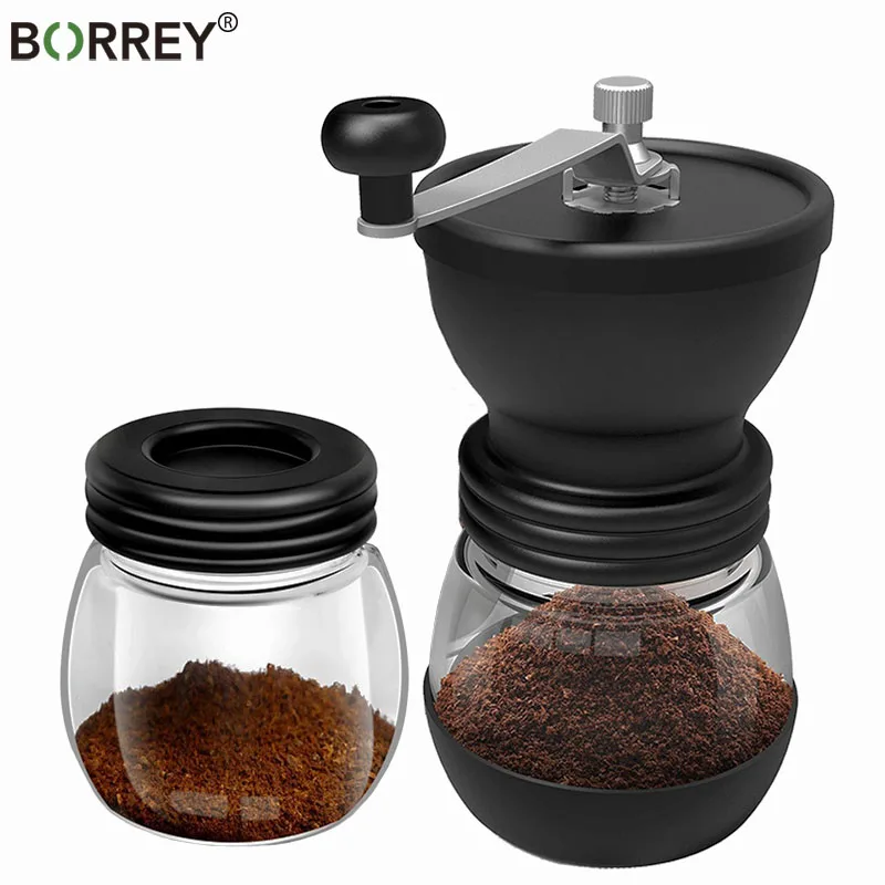 

BORREY 1Pc Coffee Grinder Hand Retro Coffee Mill, Plastic Manual Grinding Machine, Manual Grinder Stainless Burr Coffee Maker