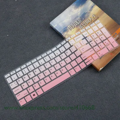 Силиконовая клавиатура для ноутбука кожного покрова для 15," hp probook 450 G5 G6 для hp probook 850 G5 66 Pro 15 G2, i5-8265U MX250 15 дюймов - Цвет: Gradual pink