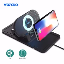 fast qi wireless charger car mount wireless cell phone charger android for iphone X 8 samsung galaxy s8 plus s7 edge note 5