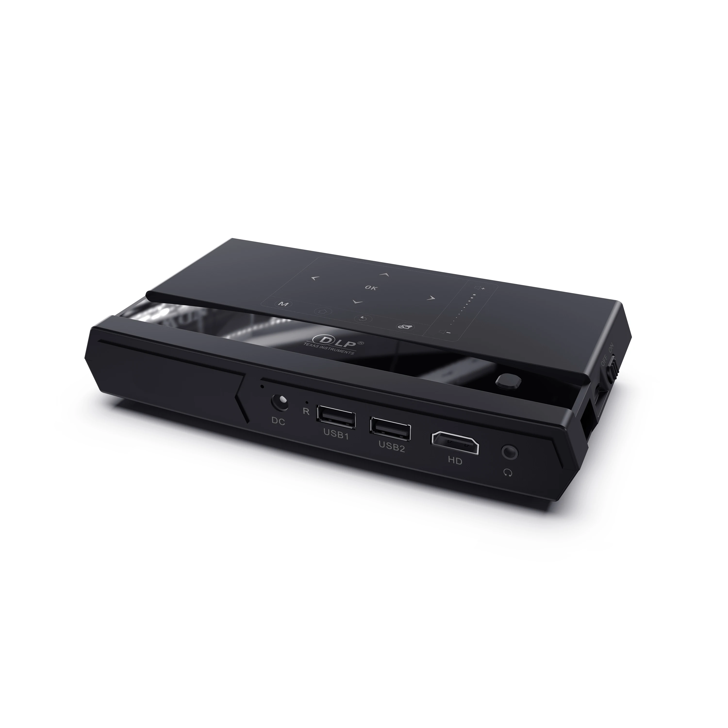 

2019 H96 Max S912 4K Voice Control Android Projector 2GB 16GB 5GHz Dual WiFi RGB LED DLP Android TV Box Projector