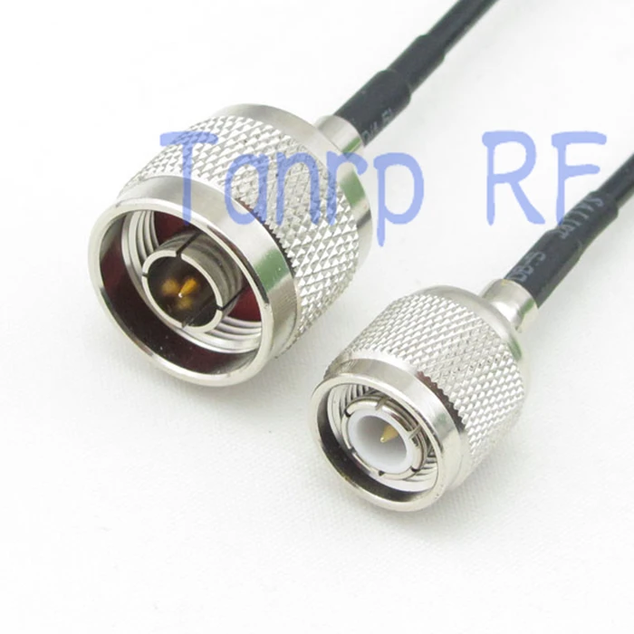 

6in TNC male plug to N male plug RF connector adapter 15CM Pigtail coaxial jumper cable RG174 extension cord
