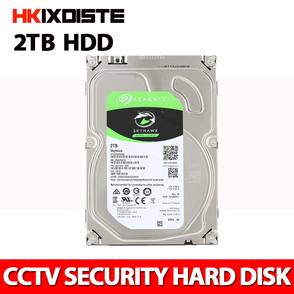 DVR NVR CCTV 2TB Hard Drive Disk 2000GB font b HDD b font HD Internal SATA