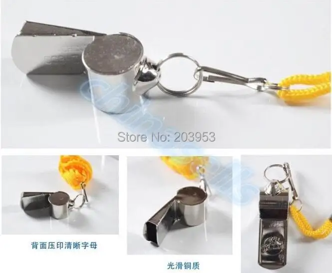 metal basketball volleyball soccer whistles referee whistle stainless stells cheerleading sports whistle with lanyard