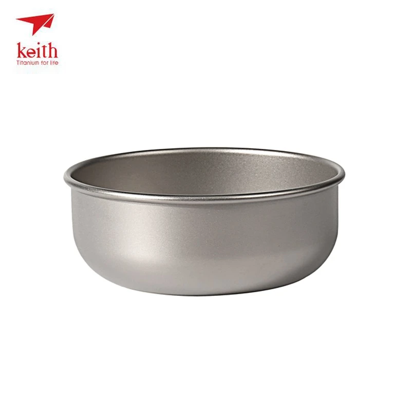 Keith Titanium tazón viajes de excursión al aire libre Picnic vajilla portátil Camping Bowl ultraligero 42G 300 ml Ti5332 Dropshipping