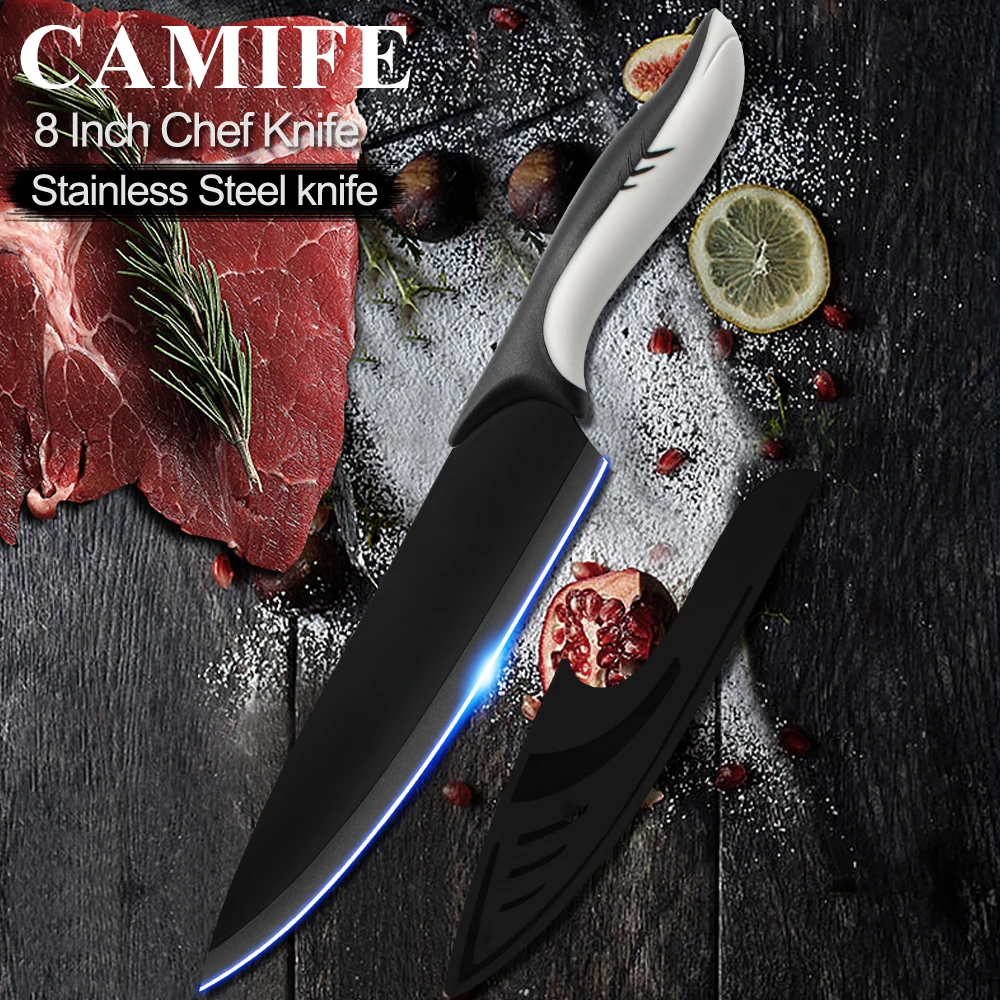 Stainless Steel Kitchen Knife Chef Knives 8 inch Japanese 3CR13 High Carbon Stainless Steel