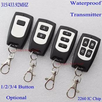

Waterproof Transmitter 1 Button 2 Button 3 Button 4 Button Ultra thin RF Radio consoles 2260 1527 315 433 Big Button ASK 6V