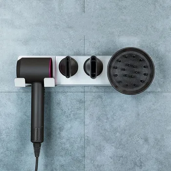 

Houmaid Creative Bathroom Accessories Storage Holder On Wall For Dyson Hair Dryer Bracket Wall Mounted Storage Racks