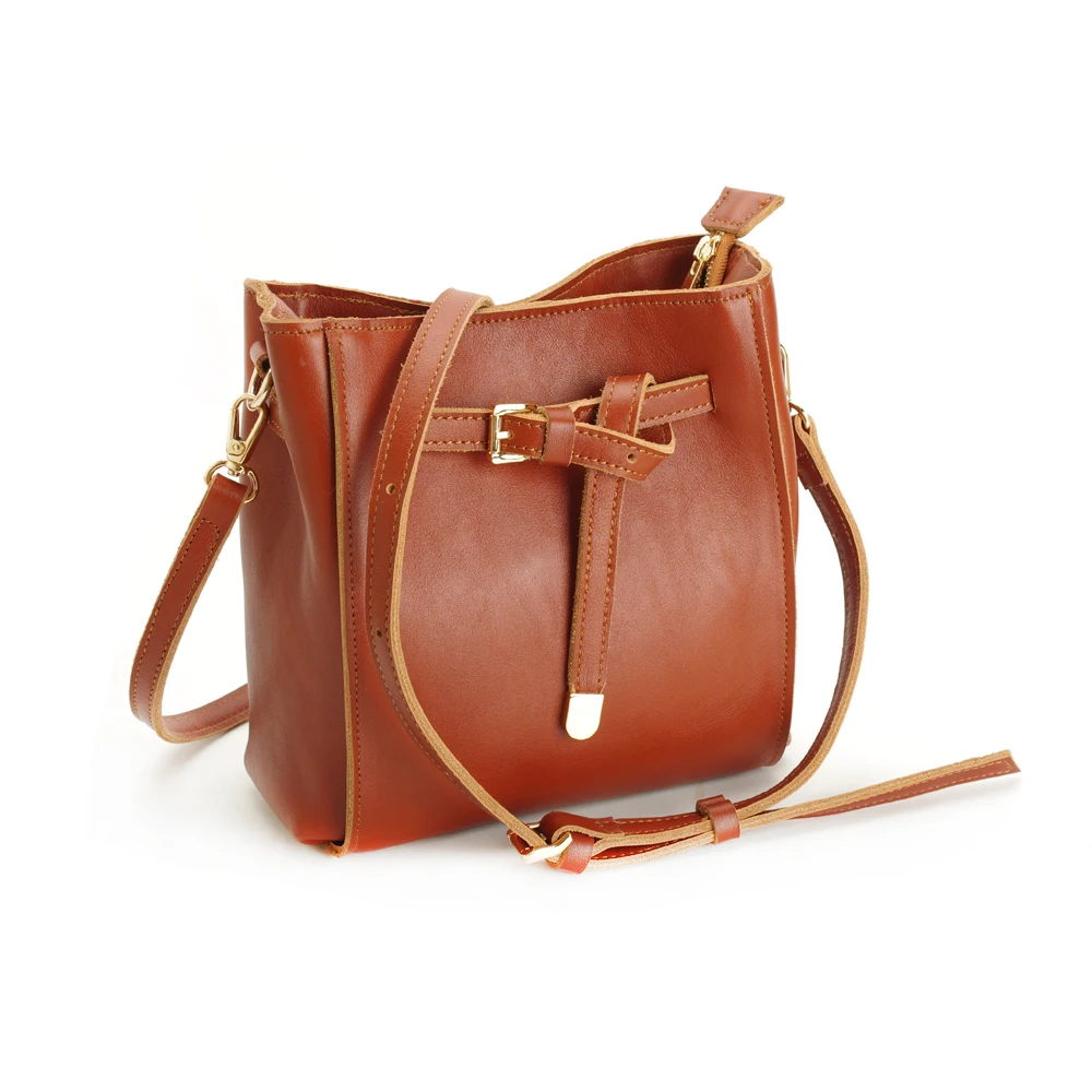 

Vintage Style Women Genuine Leather Bag Famous Brand Design Women Crossbody Bag Zipper Leather Shoulder Bag Bolsa