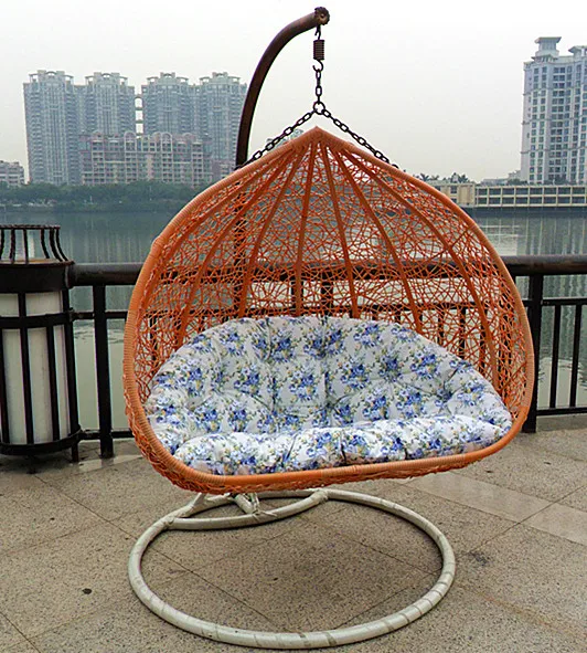 Double casual rattan chair summer hanging basket can open the cradle of