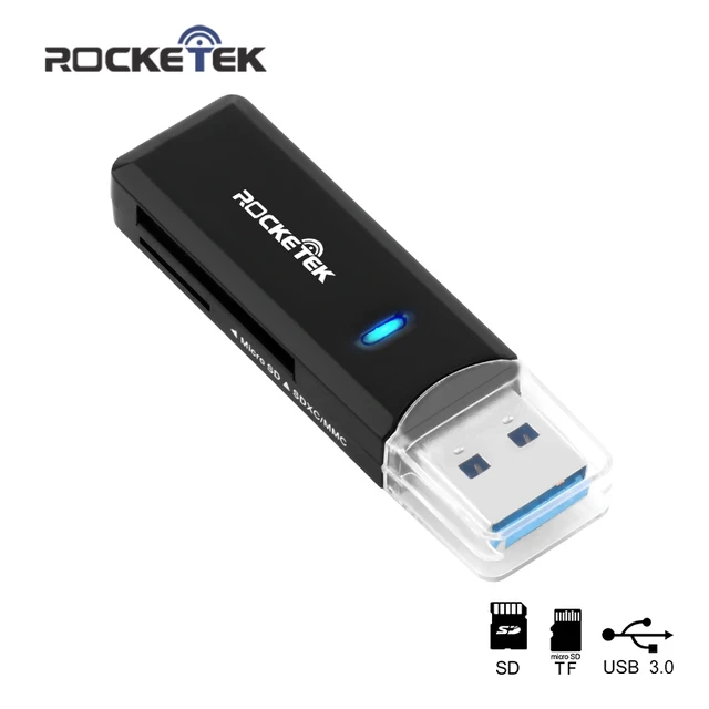 Best Offers Rocketek usb 3.0 multi 2 in 1 memory card reader adapter for SD TF micro SD pc computer laptop accessories Best Offers Rocketek usb 3.0 multi 2 in 1 memory card reader adapter for SD TF micro SD pc computer laptop accessories