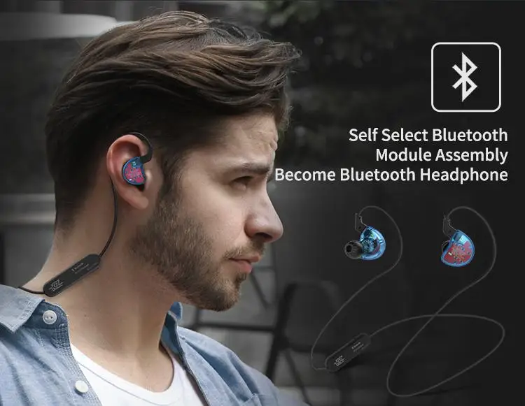 

2019 New Style 4BA+1DD Dynamic Hybrid In Ear Wireless Earphone HiFi Bluetooth Sport Headsets noise canceling