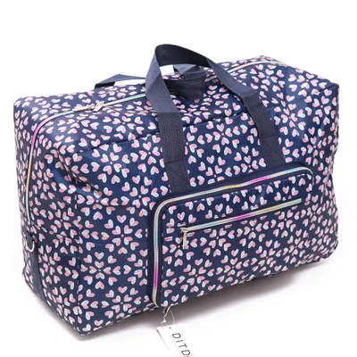 Складная дорожная сумка женская Большая вместительная переносная сумка через плечо с мультяшным принтом водонепроницаемая сумка для багажа - Цвет: Exuberant