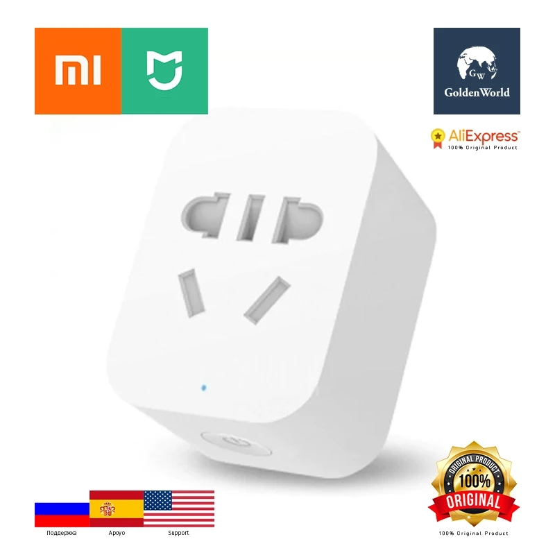 Оригинальный Xiaomi mijia умный дом zigbee версия Смарт гнездо работа с