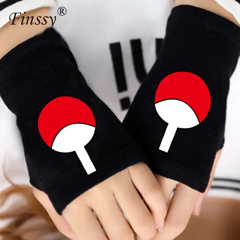 

Japan Anime Fingerless Half Finger Gloves Naruto Gloves Anime Mittens cosplay Costumes Toy Accessories