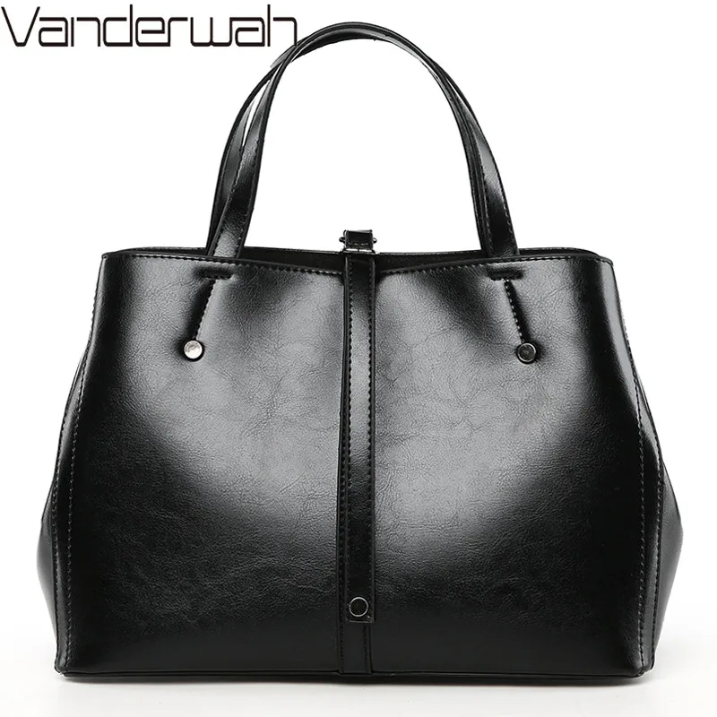 

Winter Fashion Belt Top-handle bags women bags handbags women famous brands oil skin Solid Soft female Casual Tote sac a main