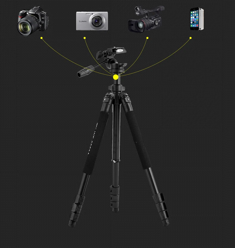 Профессиональный Гибкий портативный штатив для камеры Weifeng WF6663A 6663A с штативом для DSLR камеры видеокамера-Регистратор
