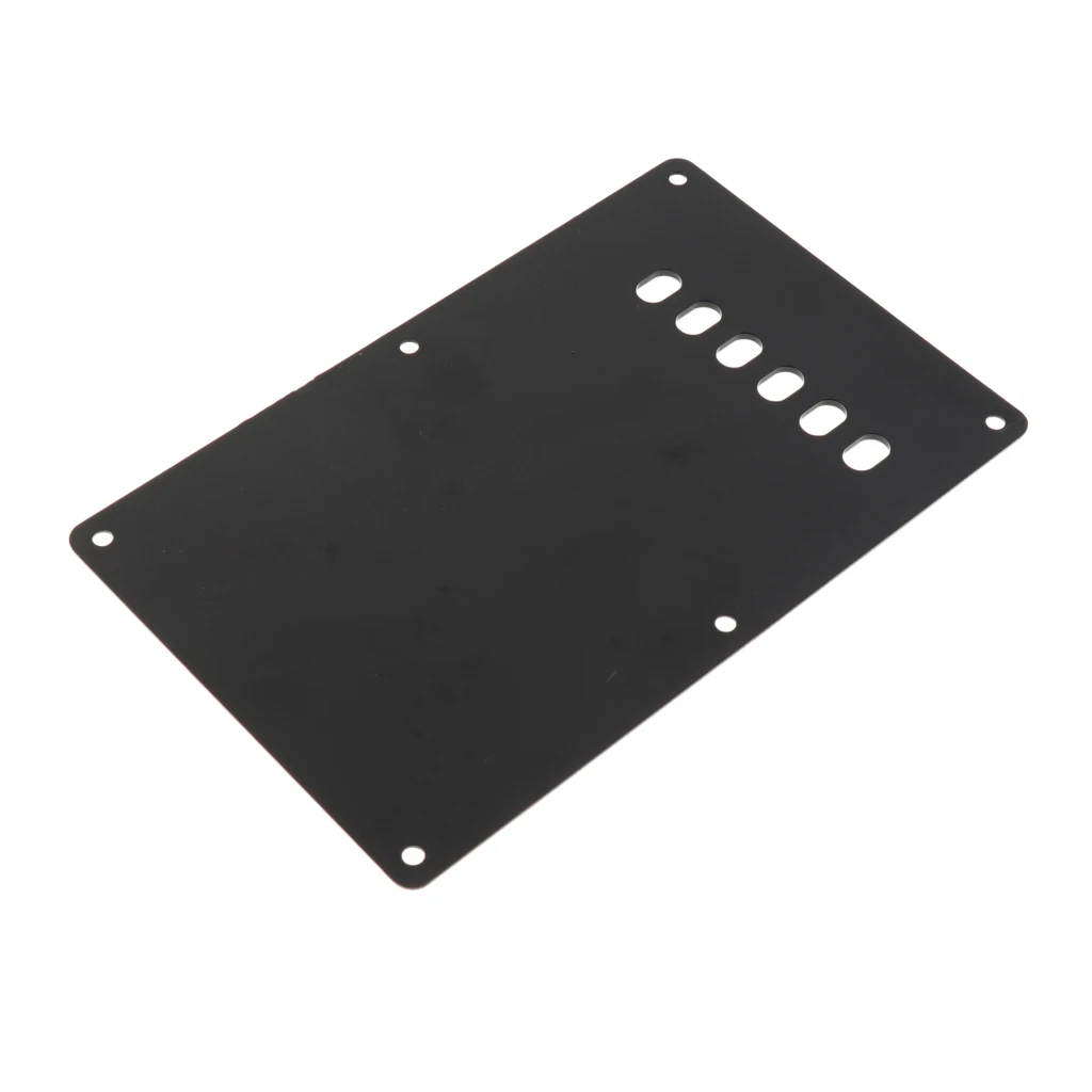 6 Hole Guitar Tremolo Cavity Back Cover Backplate + Neck Plate + 50pcs Pickup Mounting Screws Set