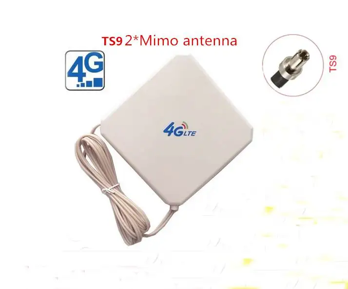 35dBi 4G external indoor LTE WIFI Antenna Signal Amplifier TS9 Connector for E589 E392 ZTE MF61