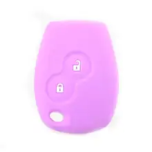 Colorful 2 Botões de Silicone Chave do Caso Da Tampa Para Renault Auto Carro Caso Remoto Chave Shell