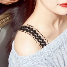 Кружевной бюстгальтер с бретельками, жаккардовый прозрачный бюстгальтер, аксессуары для нижнего белья, новинка, летний двойной плечевой ремень, милый японский