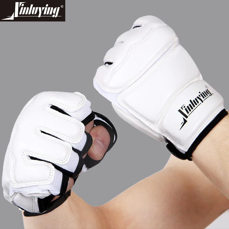 

Professional Adult Children Taekwondo Gloves Hand Protector WTF Karate Boxing MMA Gloves for Kids Training Punching Sandbag