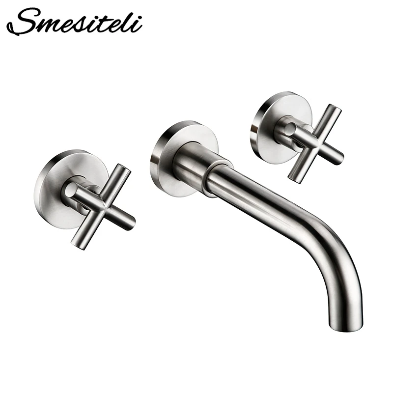 low pressure fuel pump Smesiteli Modern Double Handle Brushed Basin Faucet Round Wire Drawing Surface Pool Faucet Hot & Cold Water Bathroom Taps car oil measurement stick