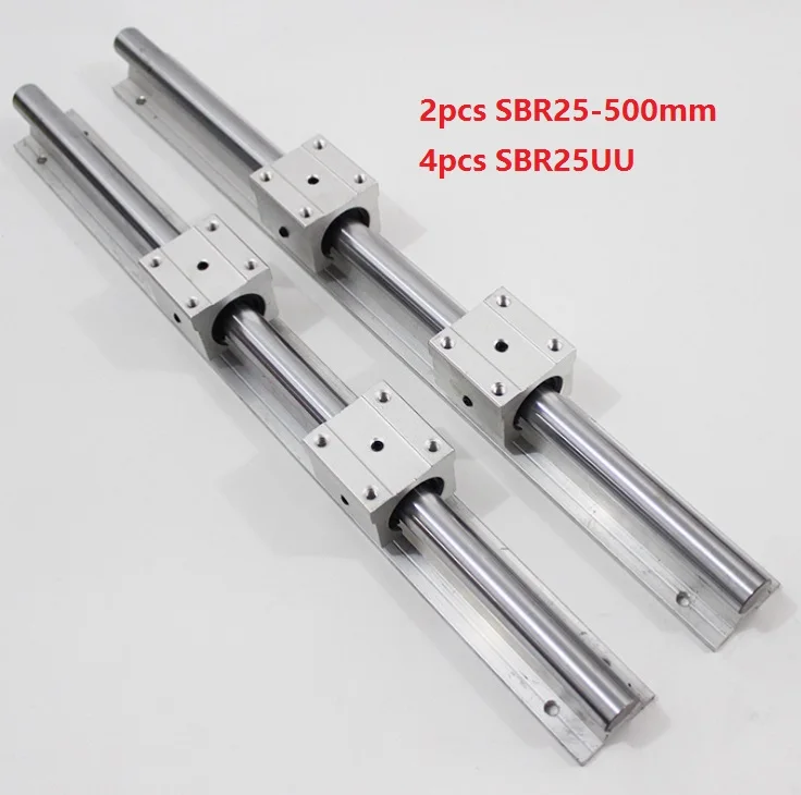 2pcs-sbr25-l-500mm-support-rail-linear-guide-4pcs-sbr25uu-linear-bearing-blocks-for-cnc-router-parts