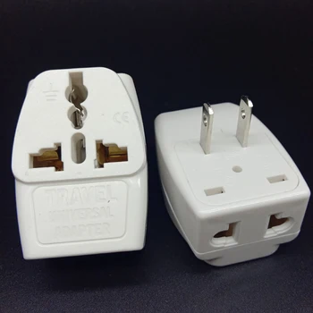 

10pcs 1to3 CN EU Euro Europe UK AU To US Plug Adapter Socket Converter Travel Electrical Power Adapter Socket Brazil Canada