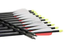 Longbowmaker 12PCS 32 Inches Fiberglass Target Practice Arrows F2RWT2