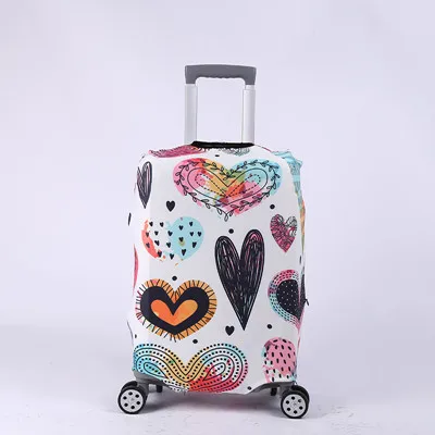 Новая высококачественная цифровая печать чехол для чемодана для путешествий эластичный утолщенный чехол для багажа аксессуары для путешествий - Цвет: Luggage Cover B1