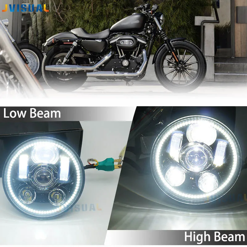 Harley 5-3/4 in. Daymaker Projector LED Headlamp For Harley Davidson Street 500 XG750 FXDB FXDF 2016 Sportster 1200 Iron 883 R48 Harley 5-3/4 in. Daymaker Projector LED Headlamp For Harley Davidson Street 500 XG750 FXDB FXDF 2016 Sportster 1200 Iron 883 R48