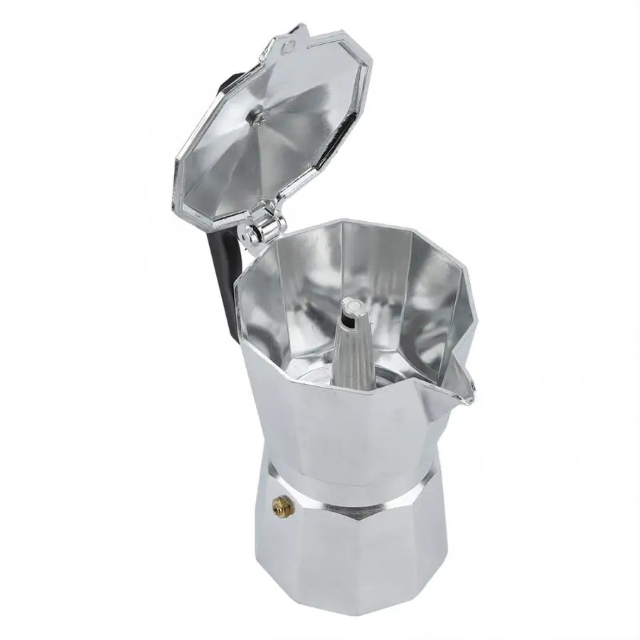 

New Aluminum Coffee Pot Aluminum Coffee Maker Coffee Octagonal Kettle Nespresso Coffee Machine
