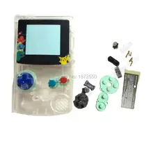 Прозрачный цвет для Nintendo dogbc многоцветные кнопки полная оболочка для Gameboy цвет Замена Крышка для Мультфильм экран объектив версия