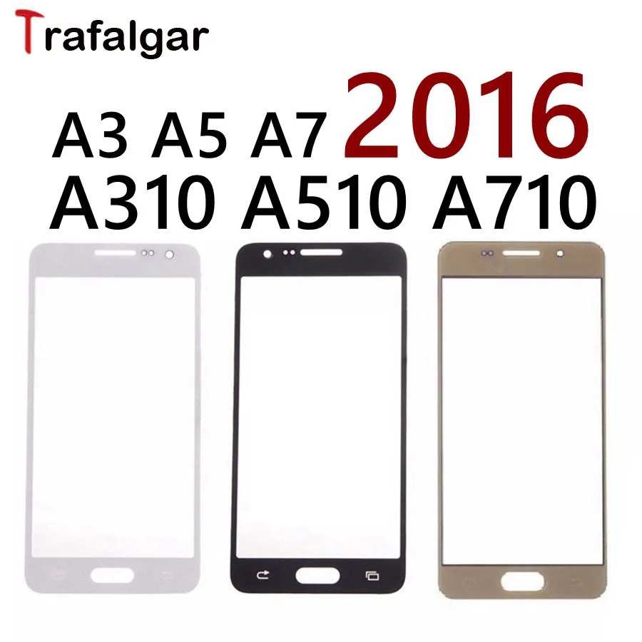 

For SAMSUNG A3 A5 A7 A9 2016 Front Outer Glass Lens Touch Panel Cover For SAMSUNG Galaxy A310 A510 A710 A910 Front Screen Lens