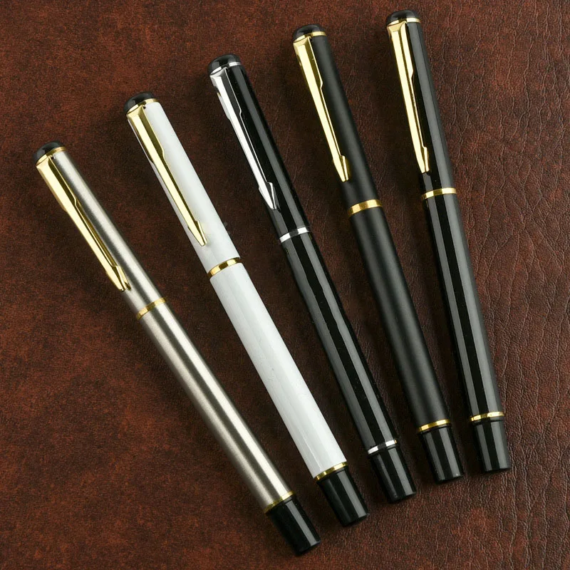 Бизнес Реклама гелевая чернильная ручка 0,5 мм металлическая ручка классический стиль гелевая ручка реклама офис подарок ручка поддержка логотипа