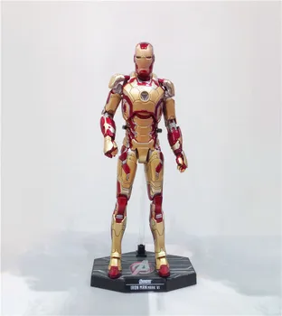

Marvel Avengers Iron Man MK 43 / MK42 PVC Action Figure Collectible Model Toy with LED Light 2 Styles