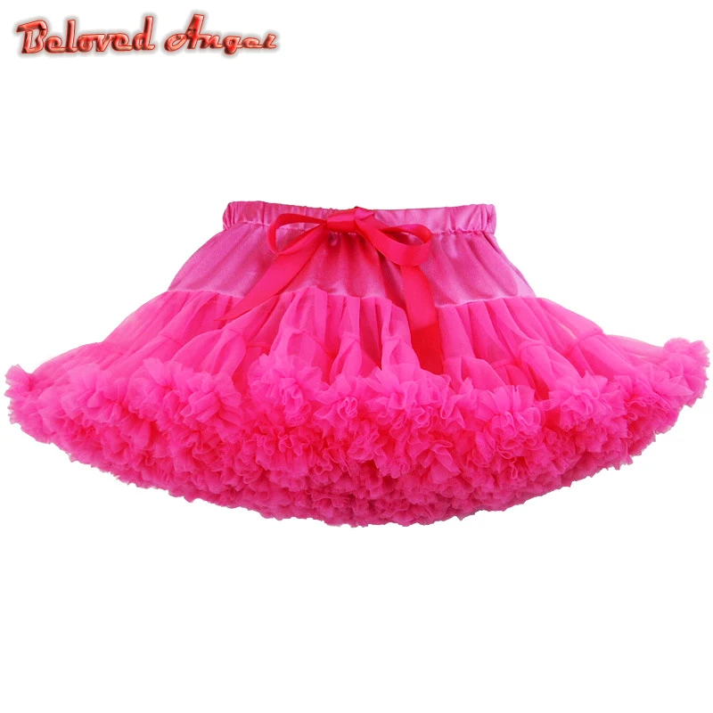 

Teenage Girl Fluffy Pettiskirt Solid Layer Skirt Kids Stage Costumes Children Prom Dance Clothing Tulle Tutu Skirts For 0-16Ys