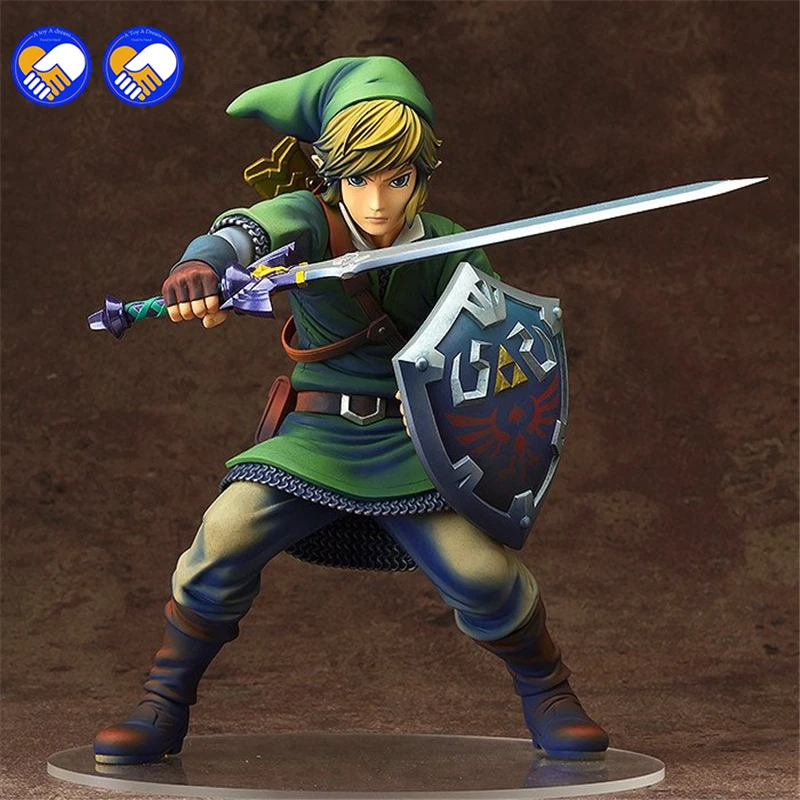 

A toy A dream GSC 1/7 LINK toy Skyward Sword Shield the legend of Zelda PVC painted colored action Figures Model doll 20cm