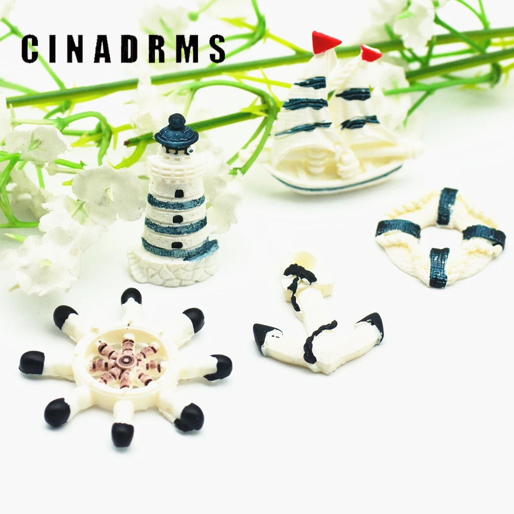 

New| 5PCS Resin Nautical Styles Flatback Cabochons,Navigation Embellishment elements,Marine scrapbooking