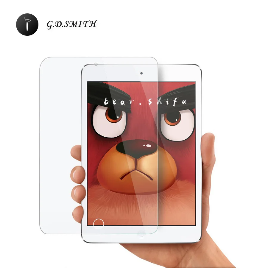

G.D.SMITH Brand 2.5D Tempered Glass Screen Protector for Apple iPad Air 2 3 4 Safety Glass Film Retail and Wholesale