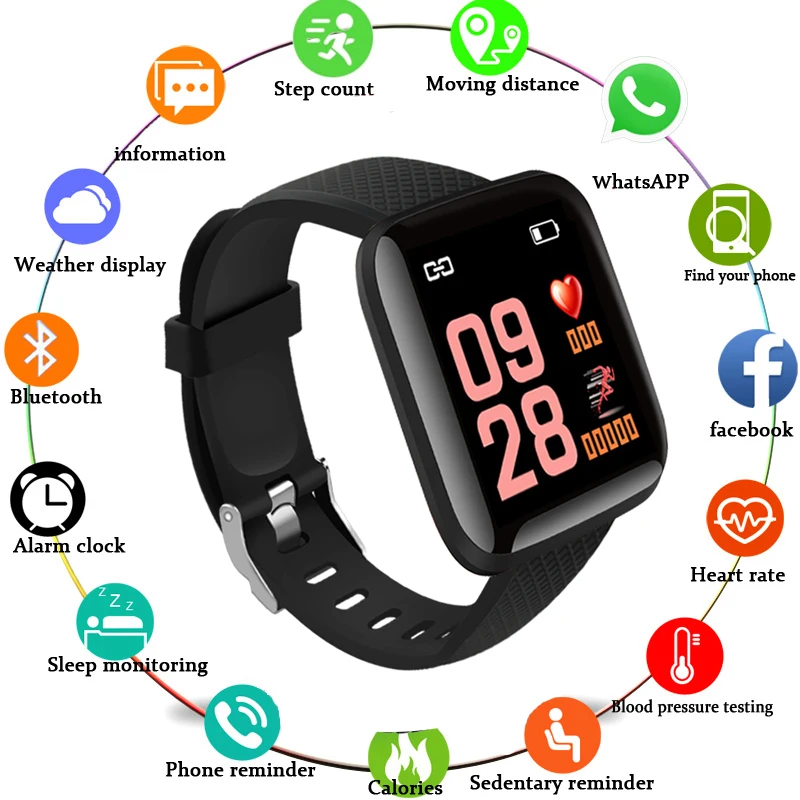

Smart Watch Blood Pressure Waterproof Wristband Heart Rate Monitor Fitness Tracker Watch GPS Sport For Android IOS relogio Watch
