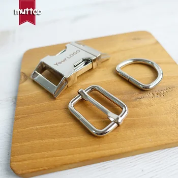 

10sets/lot (metal buckle+adjust buckle+D ring) DIY dog collar silver 2.5cm diy pet supplies customize LOGO personalized buckle