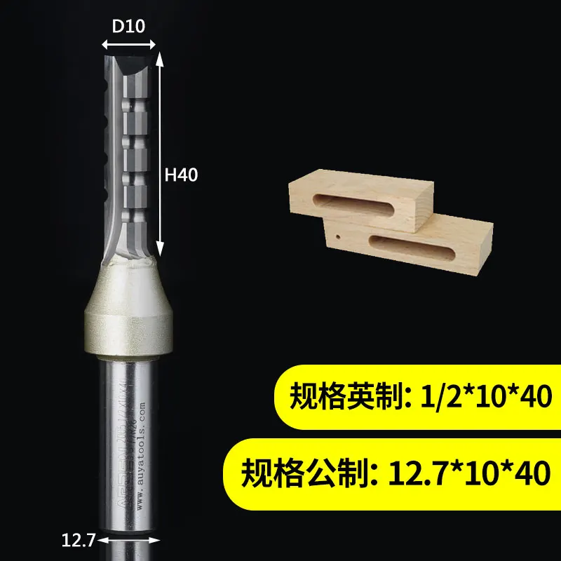 12,7 мм TCT три флейты инкрустированные конструкции прямые фрезы твердого карбида вольфрама стали резьба инструменты щелевые Арден Деревообработка - Длина режущей кромки: 1876