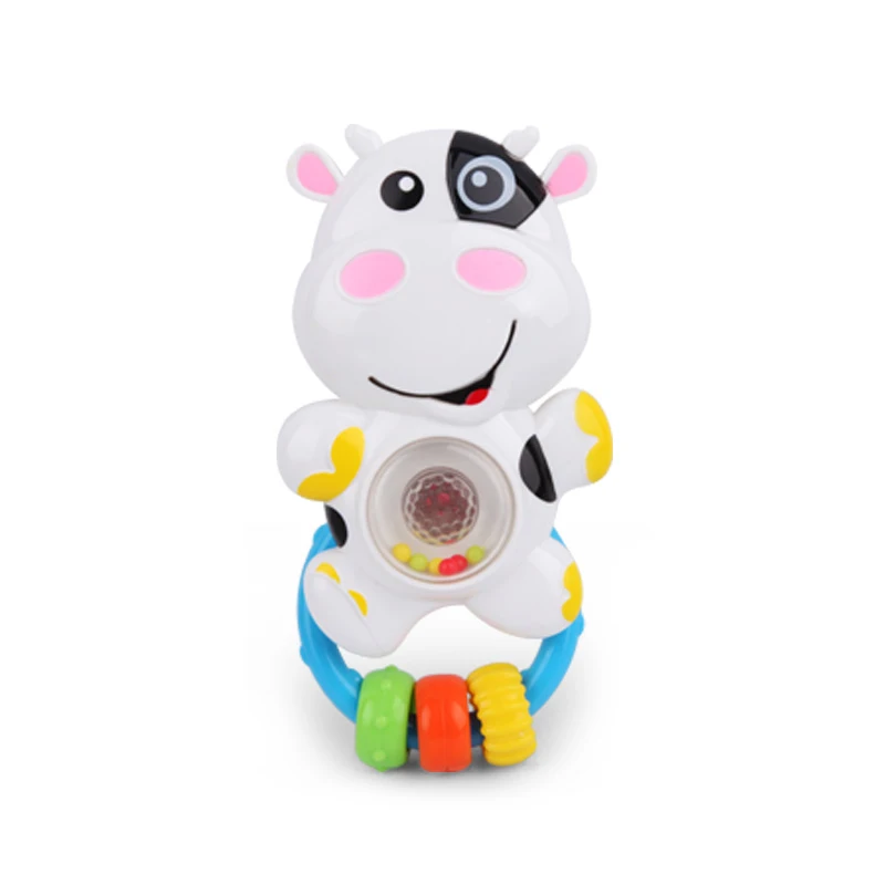 Lion Cow Rattles Teethers Baby Toys 0-12 Months Educational Toys Cartoon Animal Mobile For Baby Cribs Mobile Phone Toy